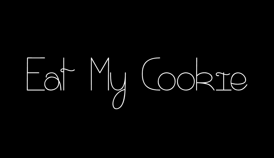 Eat My Cookie font big