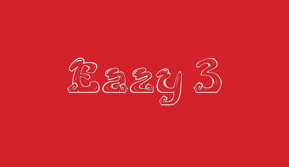 Eazy 3 font big