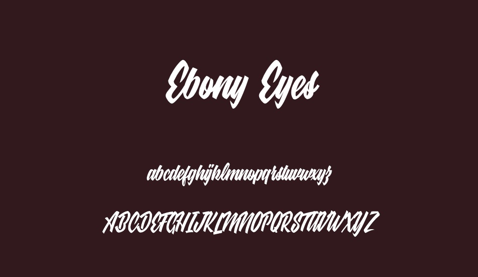 ebony-eyes-personal-use font