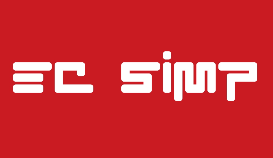EC SimpliCity font big