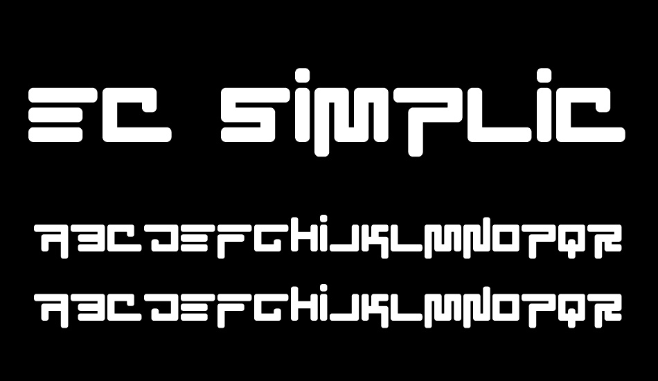 EC SimpliCity font