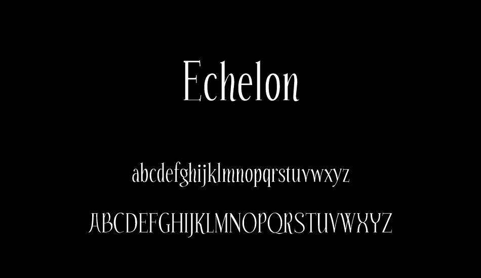 Echelon font