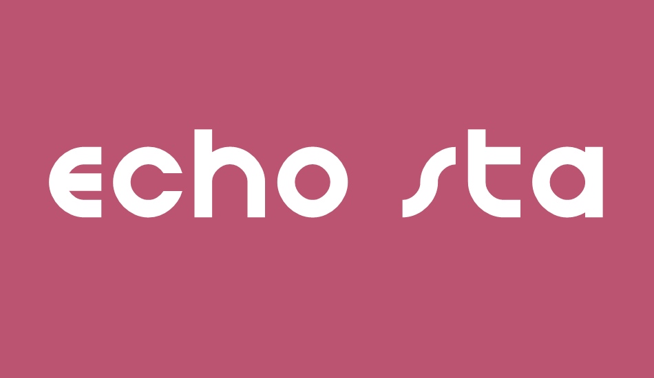 Echo Station font big