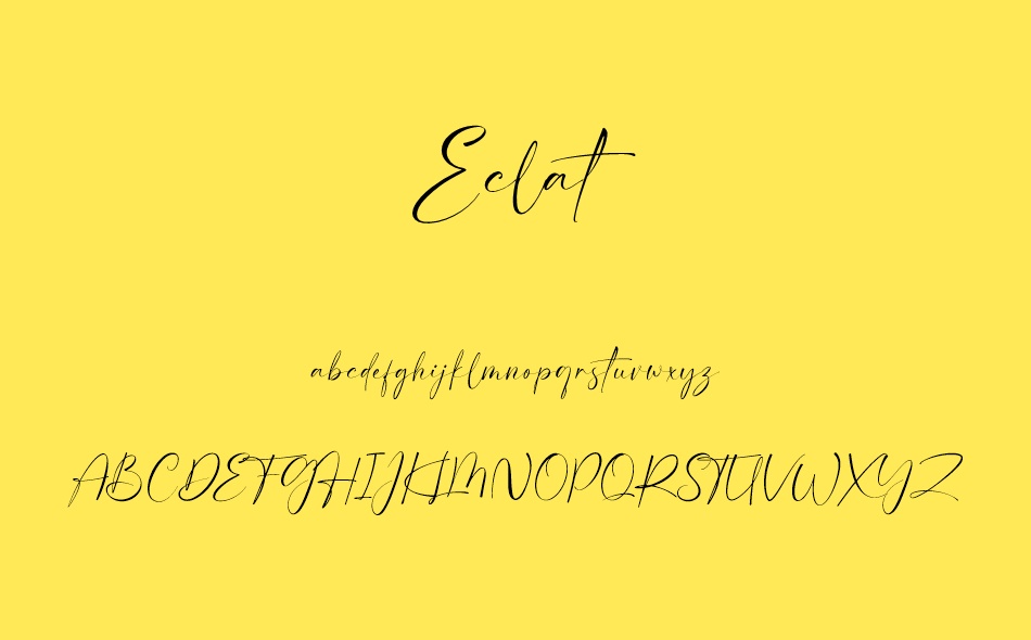 Eclat font
