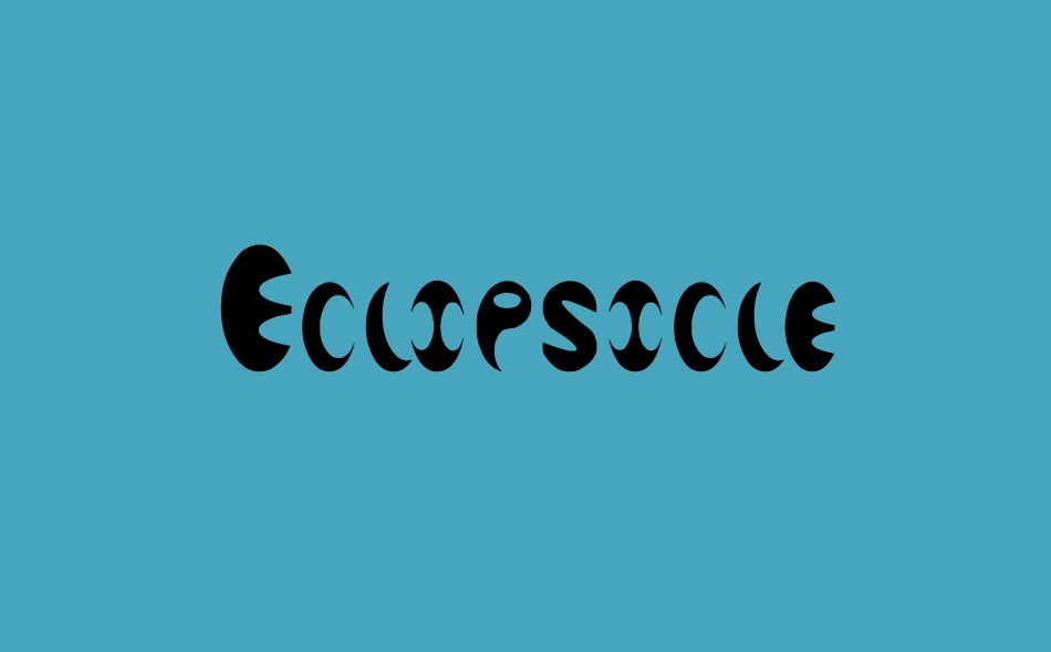 Eclipsicle font big