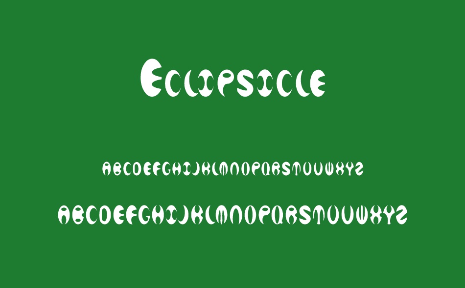 Eclipsicle font