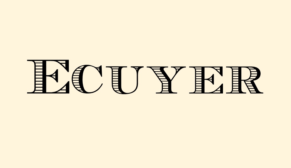 EcuyerDAX font big