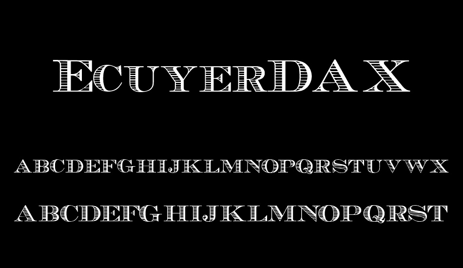 EcuyerDAX font