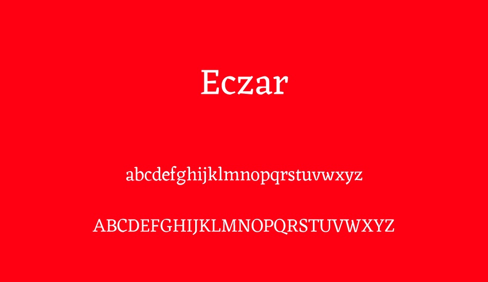 eczar font