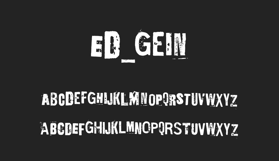 Ed_Gein font