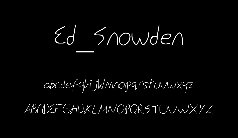 Ed_Snowden font