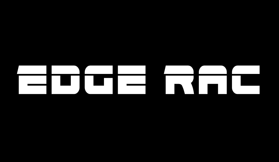 Edge Racer Laser 2 font big