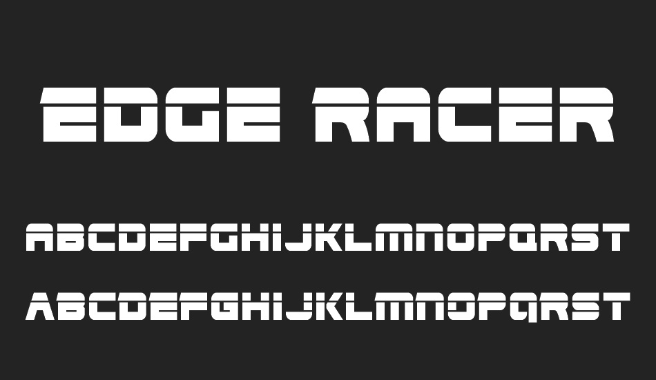 Edge Racer Laser 2 font