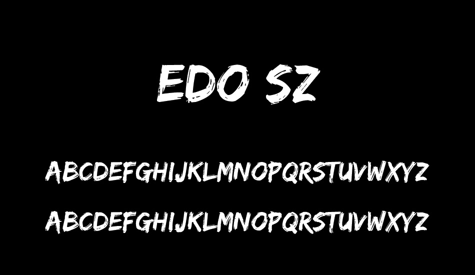 Edo SZ font