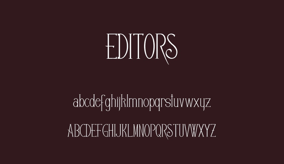 EDITORS font