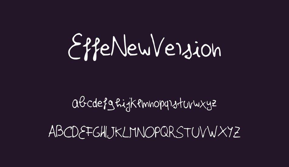 EffeNewVersion font