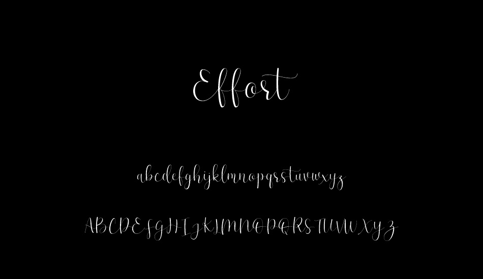 Effort Regular font