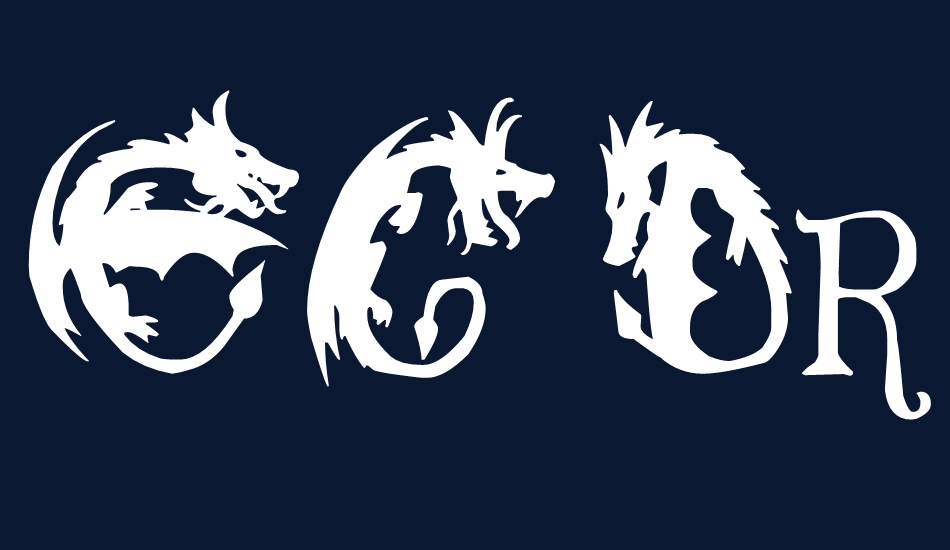 EG Dragon Caps font big