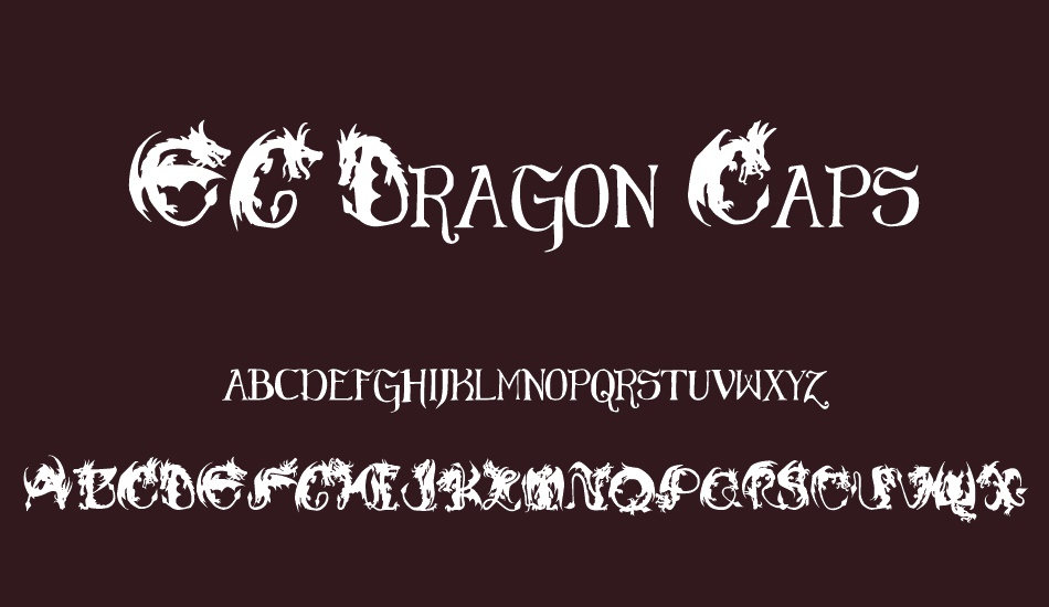 EG Dragon Caps font