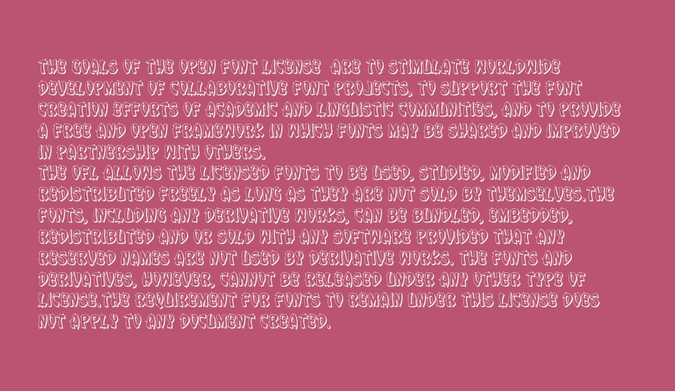 Egg Roll 3D font 1