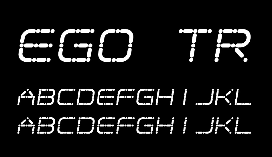 Ego trip Skew font