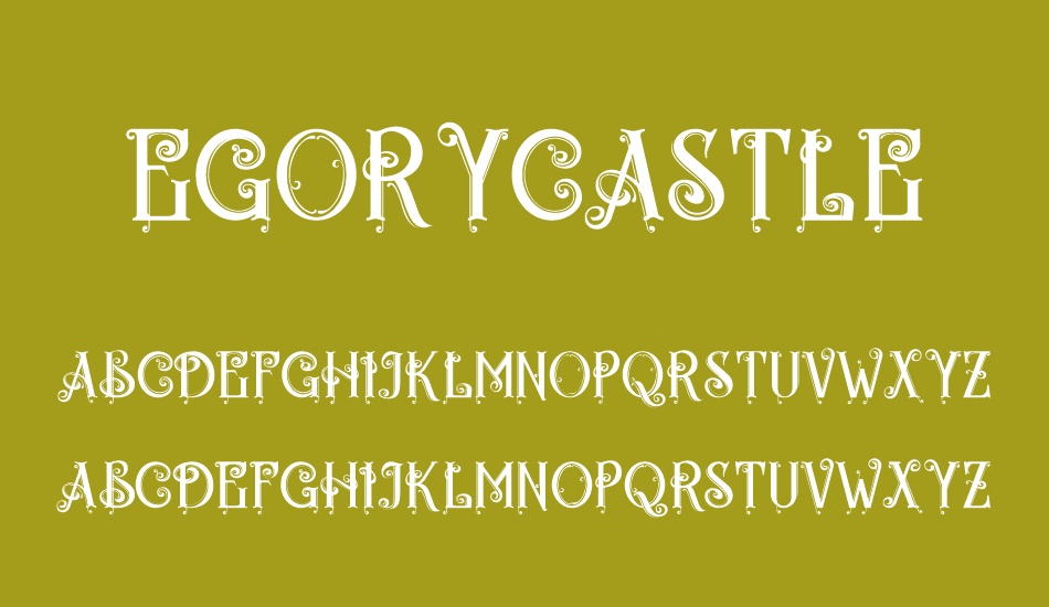 Egorycastle font