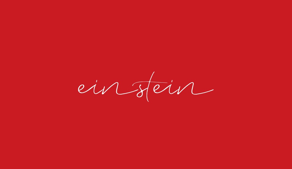 einstein font big