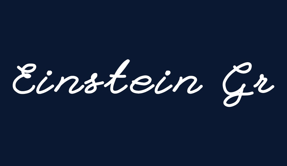 Einstein Grand font big