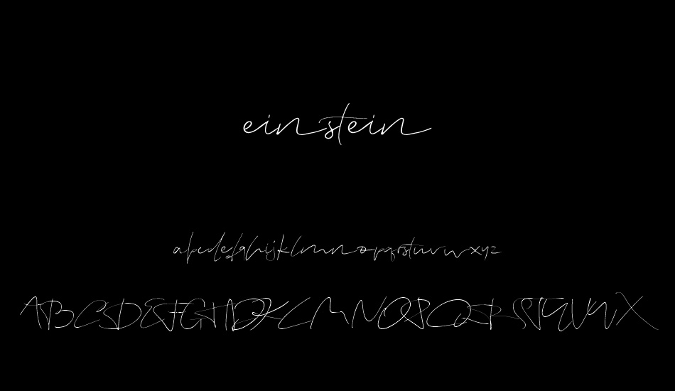 einstein font