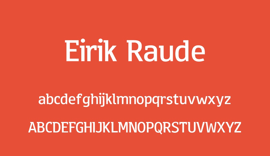 eirik-raude font