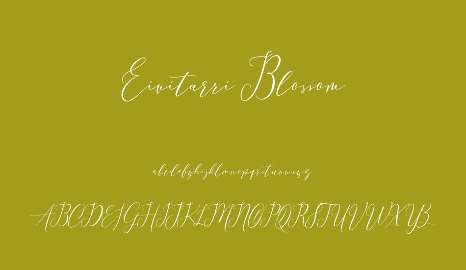 Eivitarri Blossom font