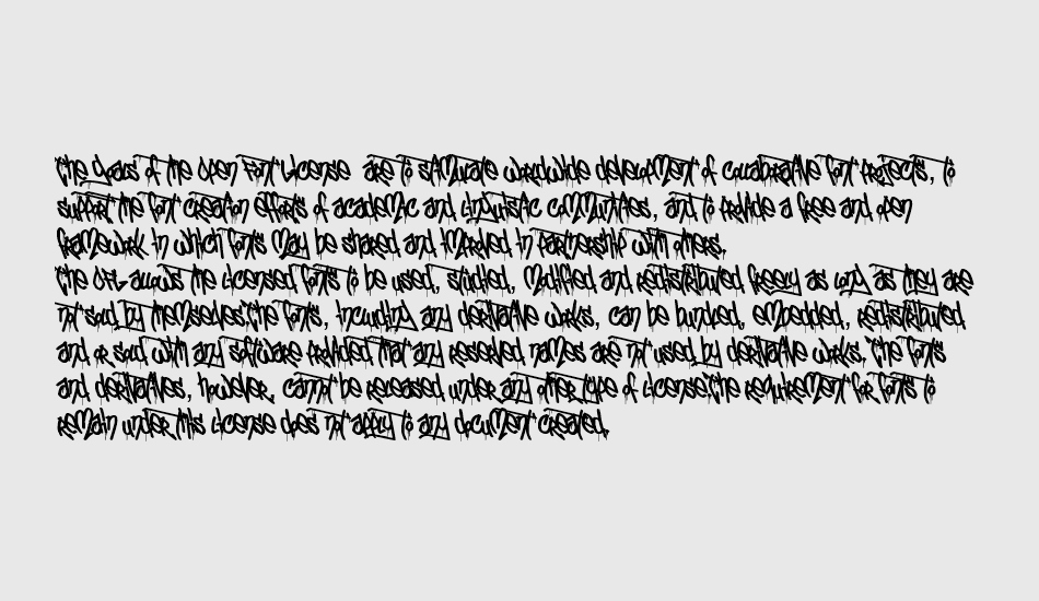 El&Font Urban Calligraphy free font