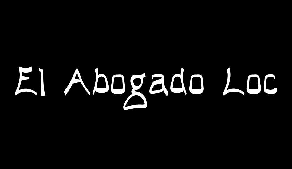 El Abogado Loco font big