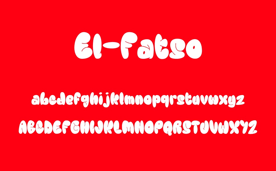 El Fatso font