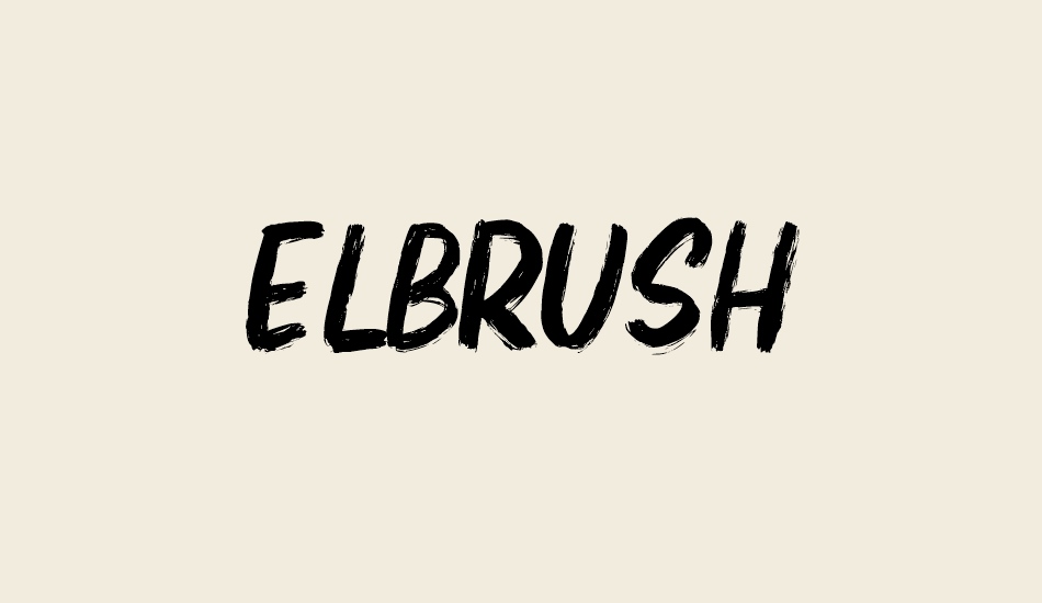 elbrush font big