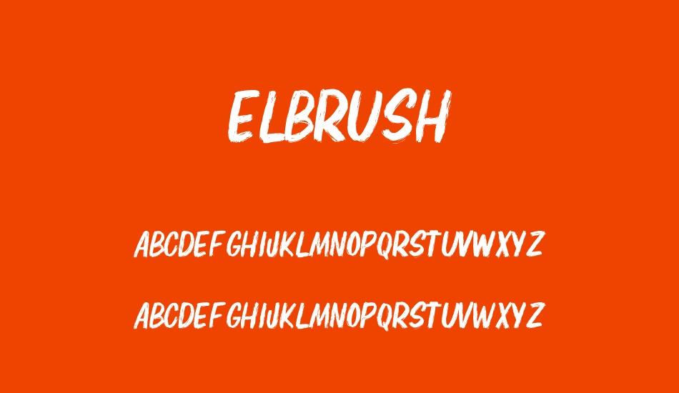 elbrush font