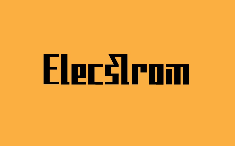 Elecstrom font big