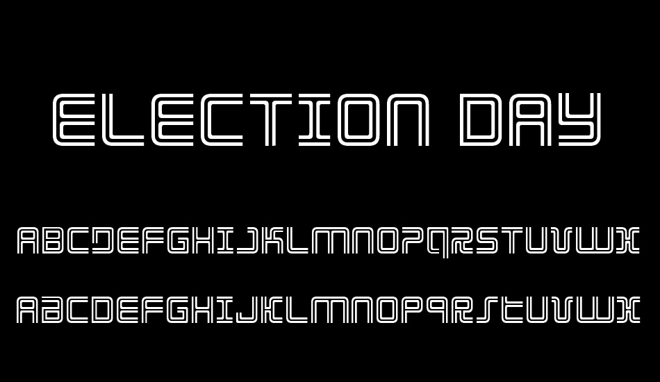 Election Day font