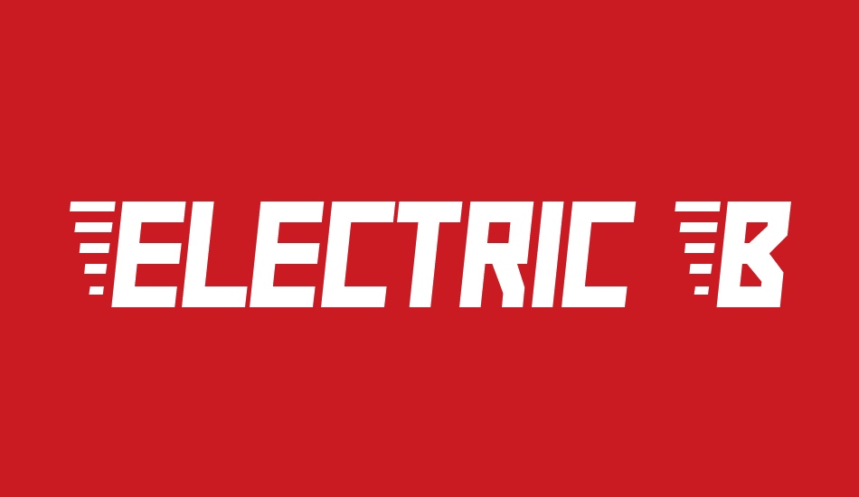 Electric Boots font big