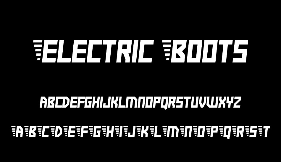 Electric Boots font