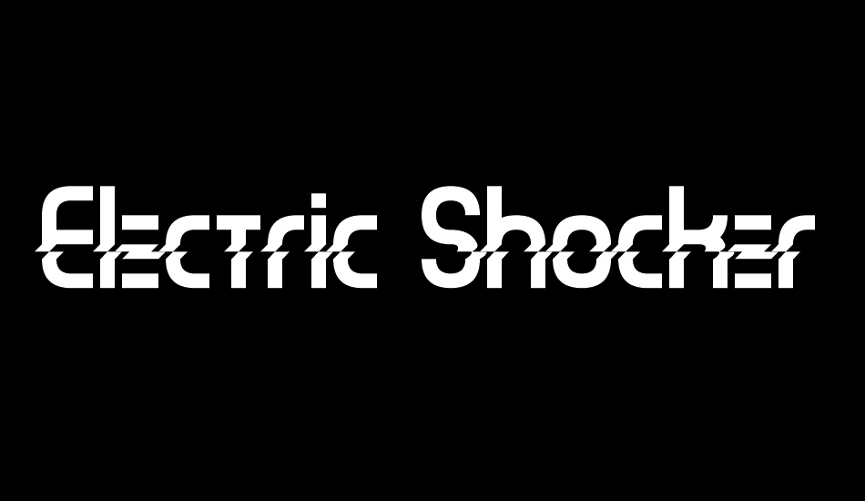 Electric Shocker font big
