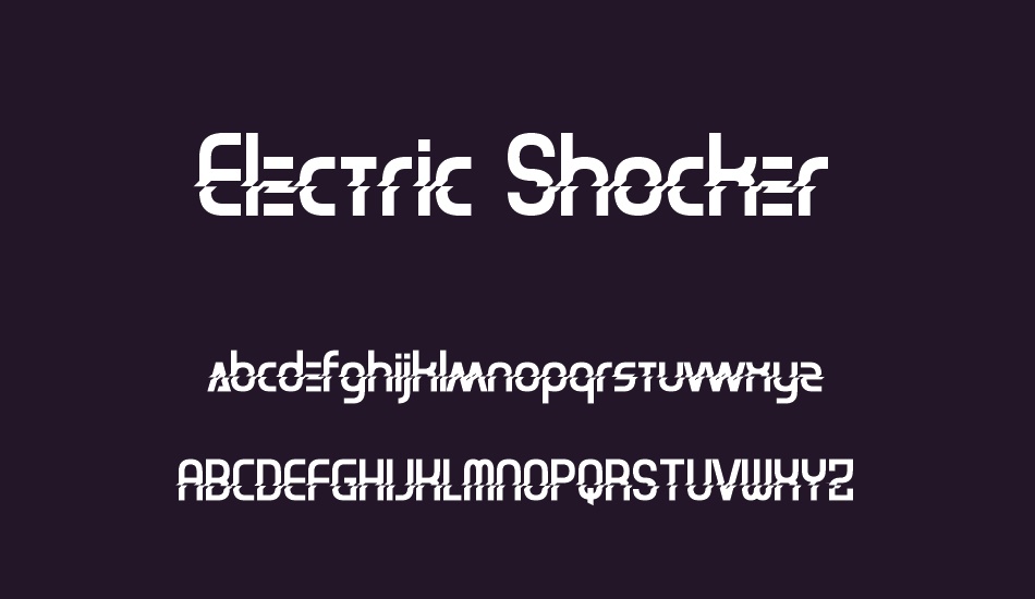 Electric Shocker font