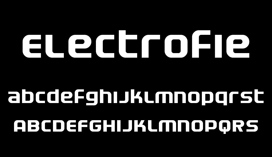 Electrofied font
