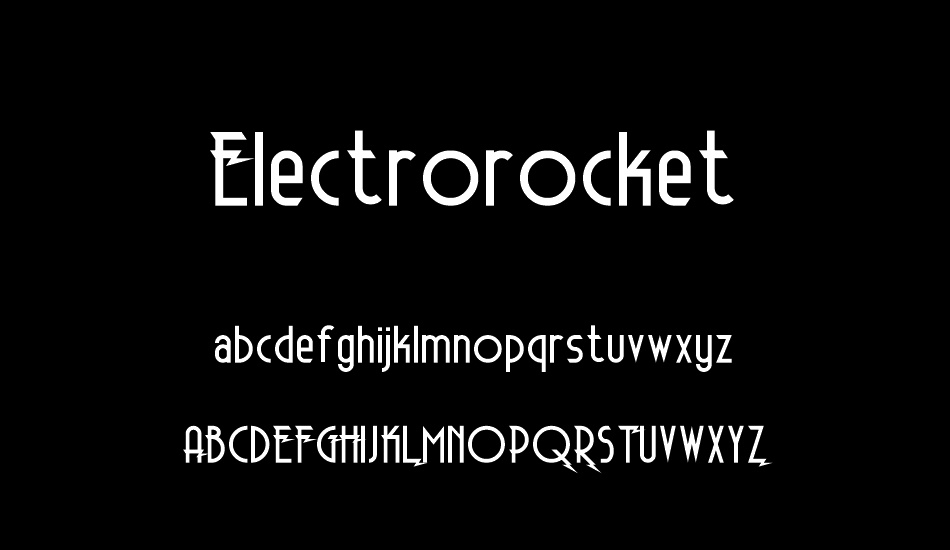 Electrorocket font