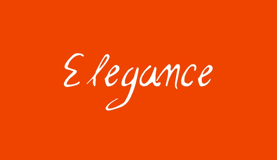 Elegance font big