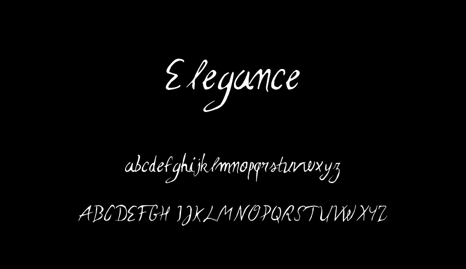 Elegance font