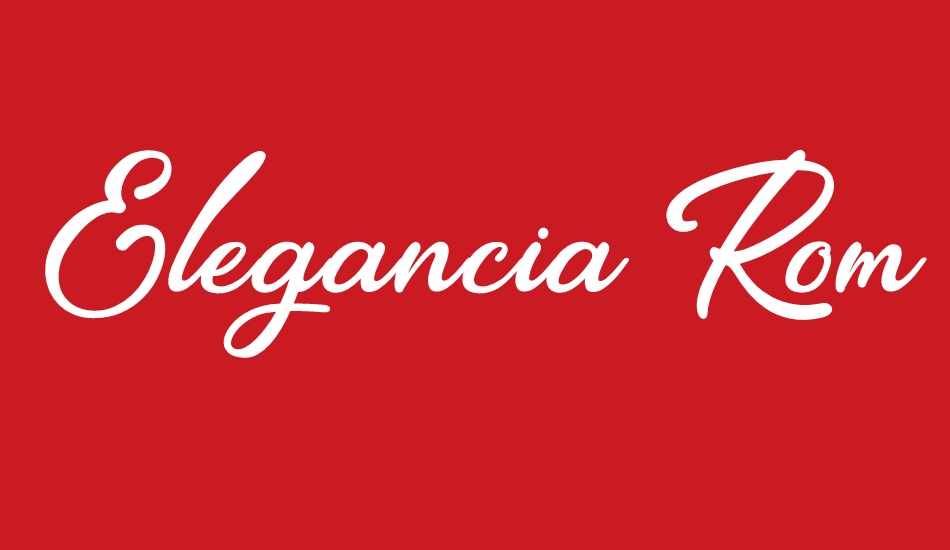 Elegancia Romantica font big