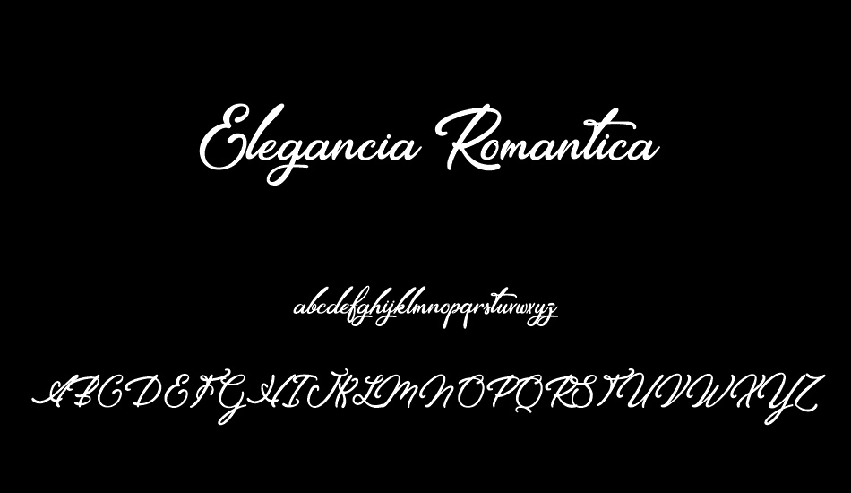 Elegancia Romantica font