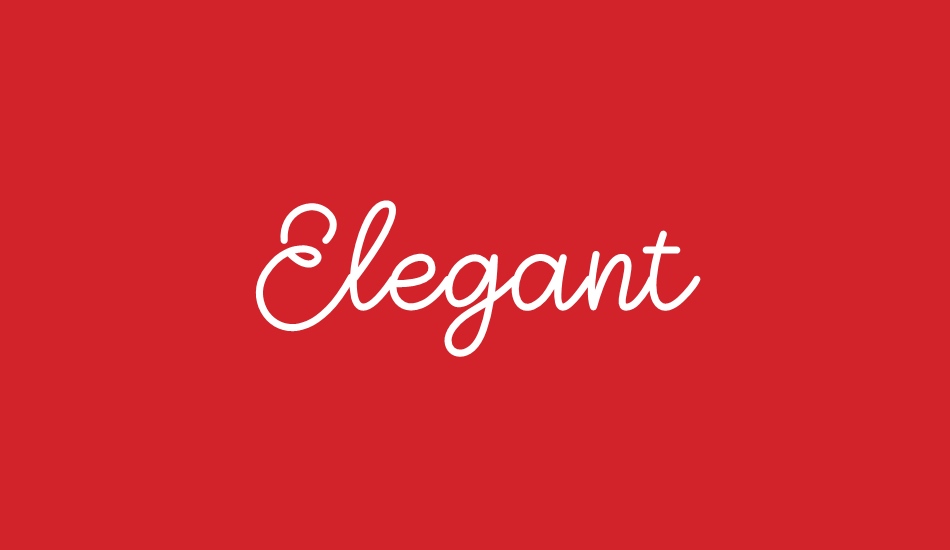 Elegant font big