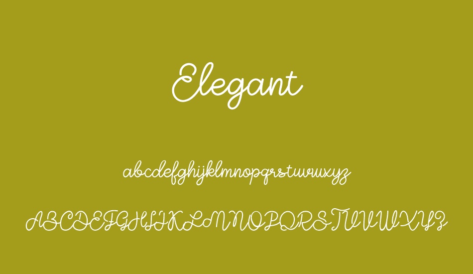 Elegant font
